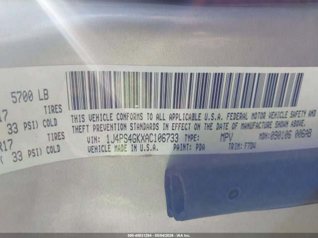 Продаж на аукціоні авто 2010 Jeep Grand Cherokee Laredo, vin: 1J4PS4GKXAC106733, номер лоту: 45031284