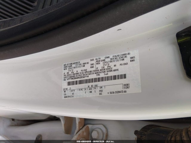 Продаж на аукціоні авто 2019 Ford F-250 Xl, vin: 1FT7W2B68KEE92714, номер лоту: 45031285
