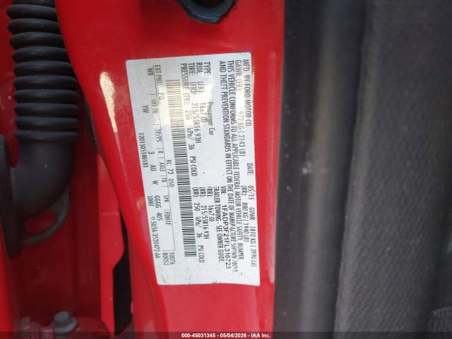 45031345 :رقم المزاد ، 1FADP3F21FL316723 vin ، 2015 Ford Focus Se مزاد بيع