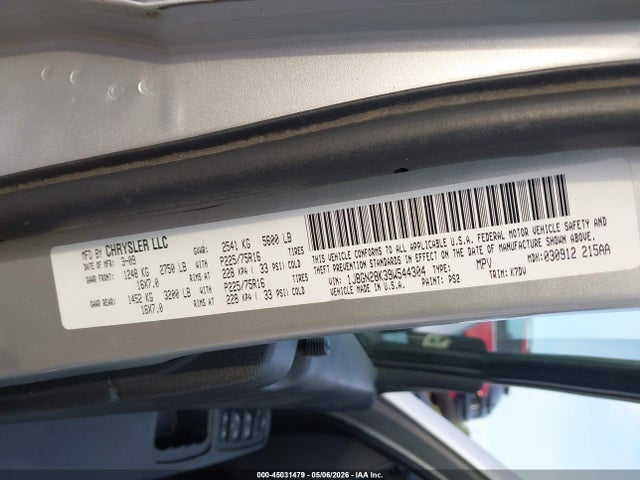 Aukcja sprzedaży 2009 Jeep Liberty Sport, vin: 1J8GN28K39W544304, numer aukcji: 45031479