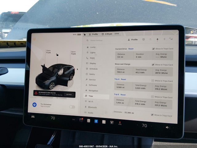 2024 Tesla Model Y Long Range Dual Motor All-wheel Drive მანქანა იყიდება აუქციონზე, vin: 7SAYGDEE4RA240905, აუქციონის ნომერი: 45031567