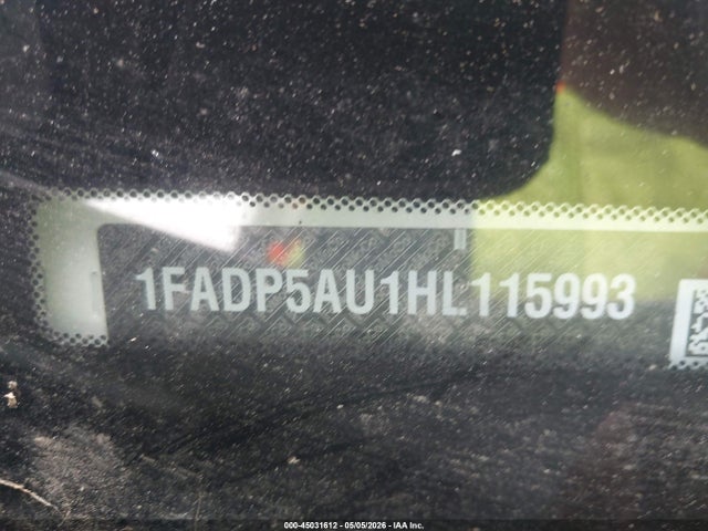 1FADP5AU1HL115993 Ford C-max Hybrid Se