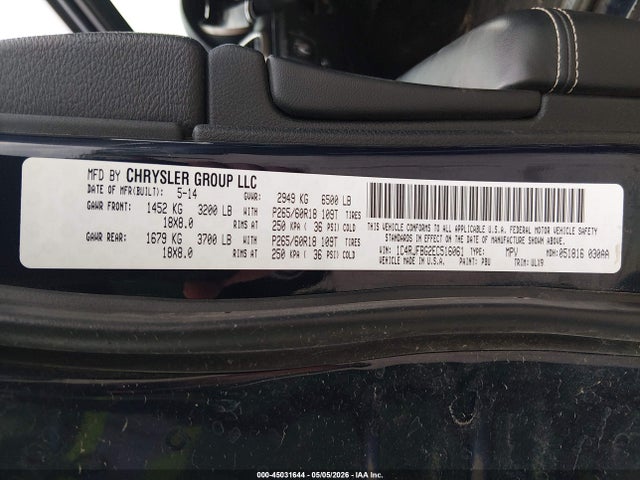 1C4RJFBG2EC516061 Jeep Grand Cherokee Limited