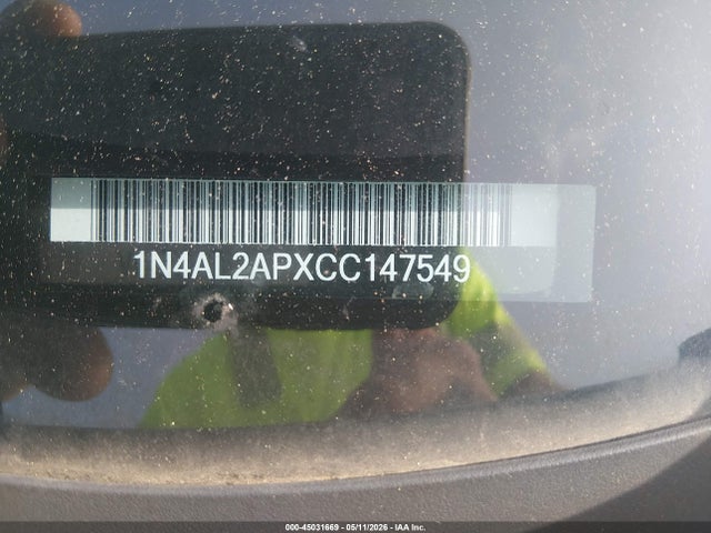 Aukcja sprzedaży 2012 Nissan Altima 2.5 S, vin: 1N4AL2APXCC147549, numer aukcji: 45031669