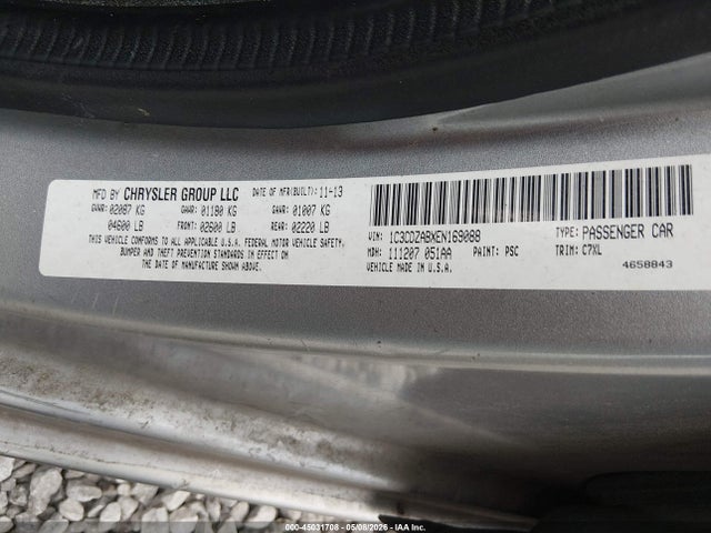 Продаж на аукціоні авто 2014 Dodge Avenger Se, vin: 1C3CDZABXEN169088, номер лоту: 45031708