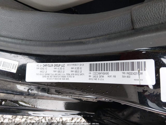 2015 Chrysler 200 Limited მანქანა იყიდება აუქციონზე, vin: 1C3CCCAB4FN564305, აუქციონის ნომერი: 45031713