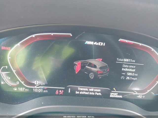 45031833 :رقم المزاد ، 5UXTY9C06L9D47453 vin ، 2020 Bmw X3 M40i مزاد بيع