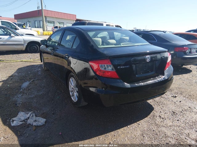 45031843 :رقم المزاد ، 2HGFB2F87CH510358 vin ، 2012 Honda Civic Ex مزاد بيع