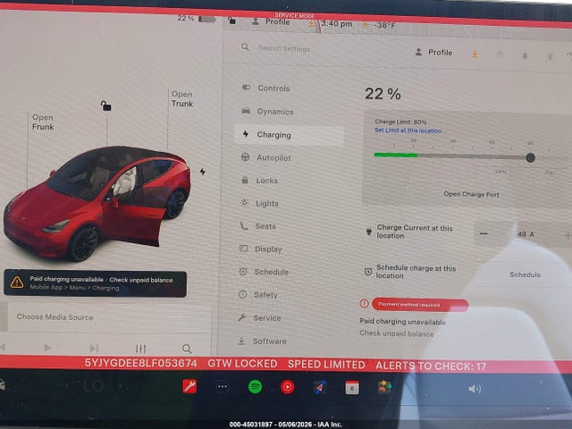 5YJYGDEE8LF053674 Tesla Model Y Long Range Dual Motor All-wheel Drive