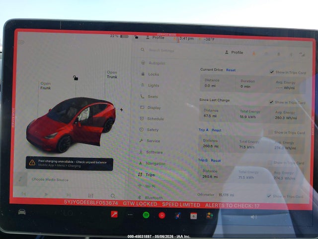 5YJYGDEE8LF053674 Tesla Model Y Long Range Dual Motor All-wheel Drive
