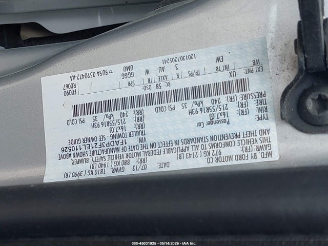 Aukcja sprzedaży 2014 Ford Focus Se, vin: 1FADP3F21EL110526, numer aukcji: 45031925