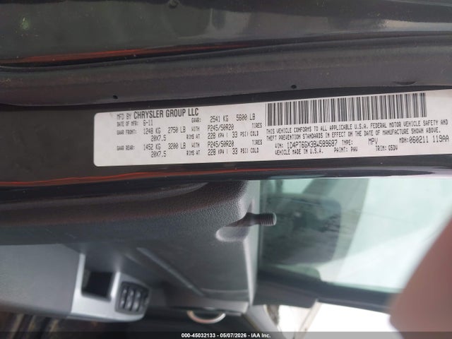 Продажа на аукционе авто 2011 Dodge Nitro Detonator, vin: 1D4PT6GX3BW589687, номер лота: 45032133