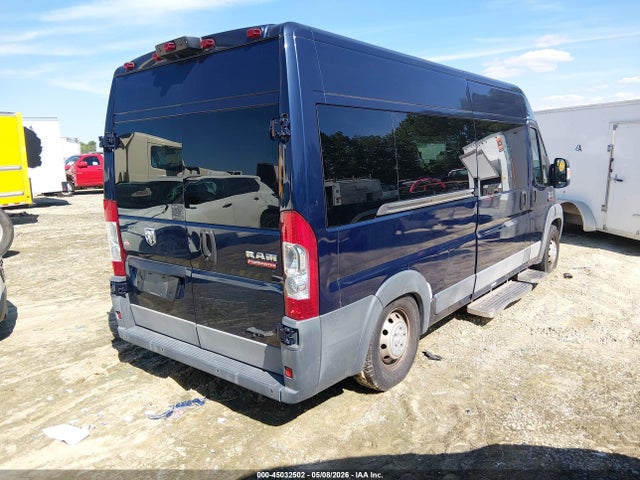 45032502 :رقم المزاد ، 3C6TRVPG6GE114354 vin ، 2016 Ram Promaster 2500 Window Van High Roof مزاد بيع