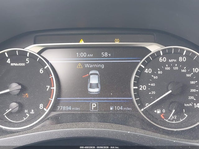 1N4BL4DV5NN368283 Nissan Altima Sv Fwd