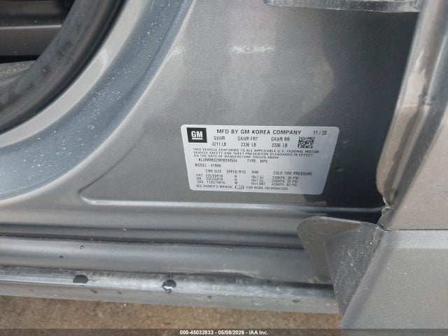 2021 Buick Encore Gx Fwd Preferred მანქანა იყიდება აუქციონზე, vin: KL4MMBS29MB099504, აუქციონის ნომერი: 45032833