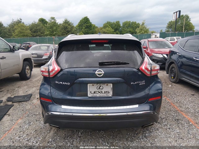 Aukcja sprzedaży 2016 Nissan Murano Platinum, vin: 5N1AZ2MH8GN134706, numer aukcji: 45032840