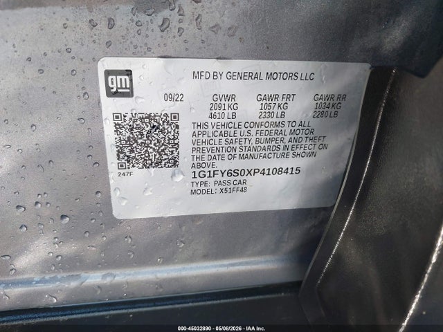Продаж на аукціоні авто 2023 Chevrolet Bolt Euv Fwd Lt, vin: 1G1FY6S0XP4108415, номер лоту: 45032890
