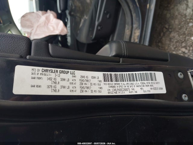 Aukcja sprzedaży 2012 Jeep Grand Cherokee Laredo, vin: 1C4RJFAG9CC292673, numer aukcji: 45032897