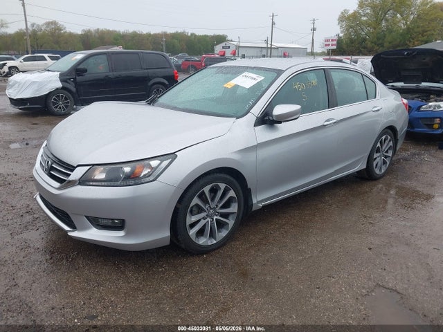 45033081 :رقم المزاد ، 1HGCR2F50EA030202 vin ، 2014 Honda Accord Sport مزاد بيع
