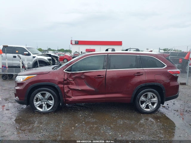 Aukcja sprzedaży 2016 Toyota Highlander Limited V6, vin: 5TDYKRFH2GS134238, numer aukcji: 45033124