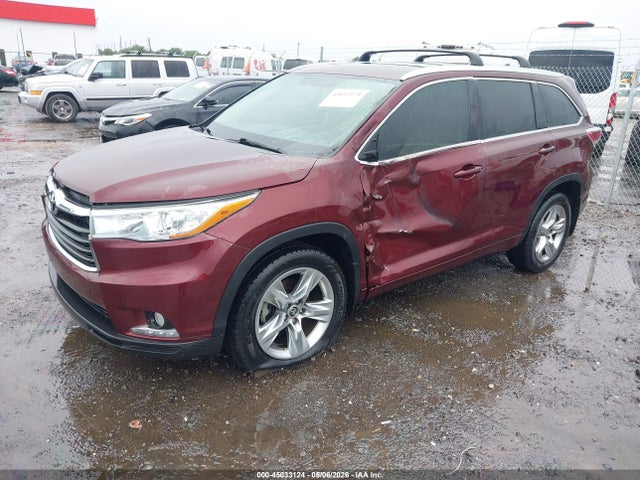 Aukcja sprzedaży 2016 Toyota Highlander Limited V6, vin: 5TDYKRFH2GS134238, numer aukcji: 45033124