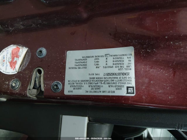 2009 Chevrolet Equinox Sport მანქანა იყიდება აუქციონზე, vin: 2CNDL037X96252517, აუქციონის ნომერი: 45033166