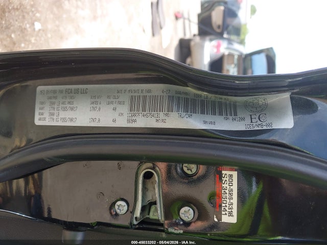 Продаж на аукціоні авто 2017 Ram 1500 St, vin: 1C6RR7FT4HS754131, номер лоту: 45033202