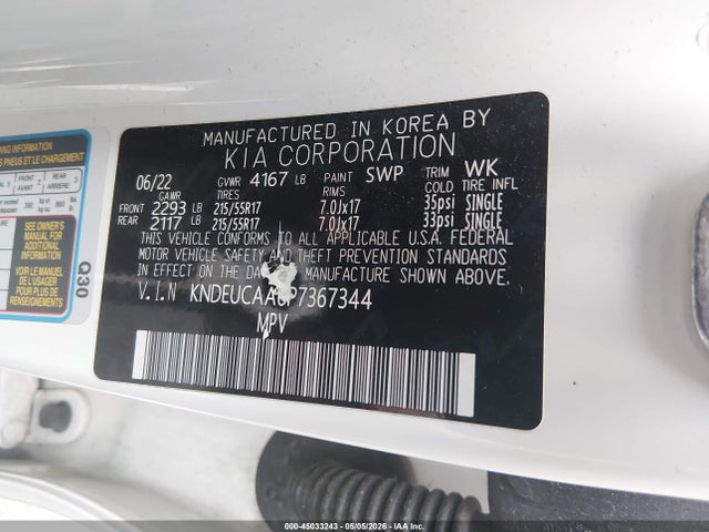45033243 :رقم المزاد ، KNDEUCAA6P7367344 vin ، 2023 Kia Seltos S مزاد بيع