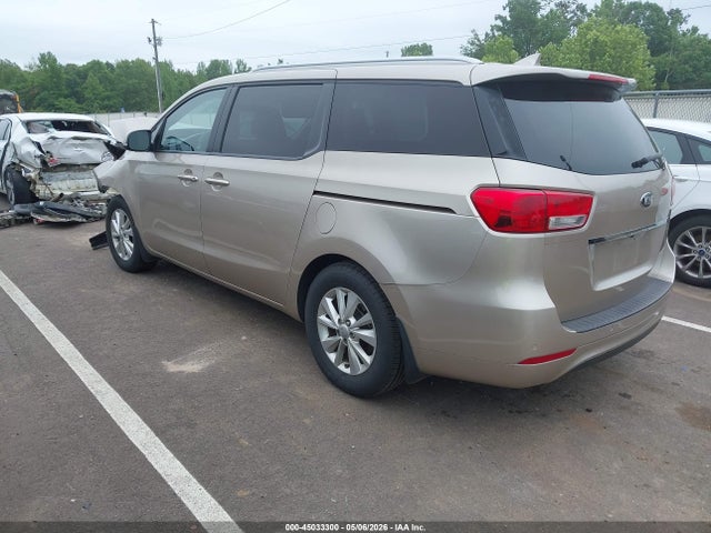 2016 Kia Sedona Lx მანქანა იყიდება აუქციონზე, vin: KNDMB5C19G6200458, აუქციონის ნომერი: 45033300