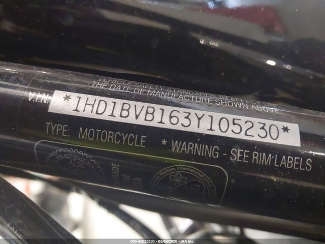 45033301 :رقم المزاد ، 1HD1BVB163Y105230 vin ، 2003 Harley-davidson Fxsti مزاد بيع