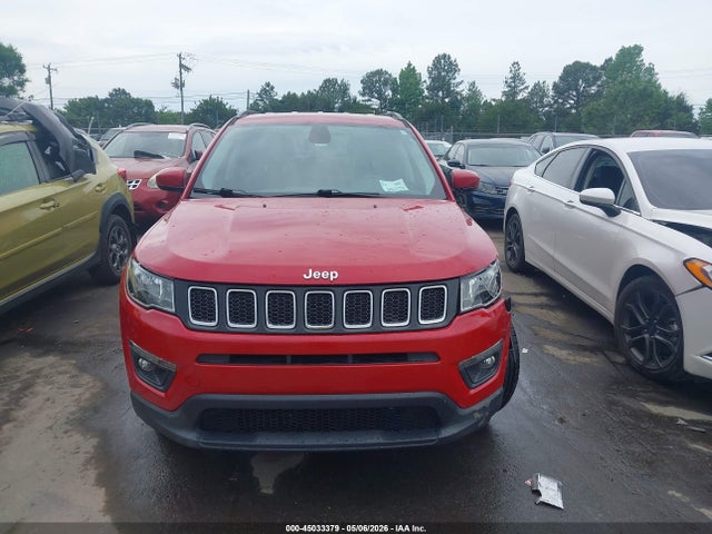 2018 Jeep Compass Latitude Fwd მანქანა იყიდება აუქციონზე, vin: 3C4NJCBB6JT186781, აუქციონის ნომერი: 45033379