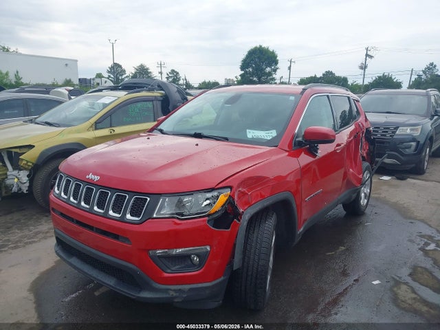 2018 Jeep Compass Latitude Fwd მანქანა იყიდება აუქციონზე, vin: 3C4NJCBB6JT186781, აუქციონის ნომერი: 45033379