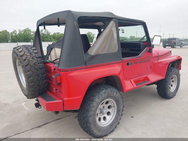 1991 Jeep Wrangler / Yj Renegade მანქანა იყიდება აუქციონზე, vin: 2J4FY69S9MJ131412, აუქციონის ნომერი: 45033453