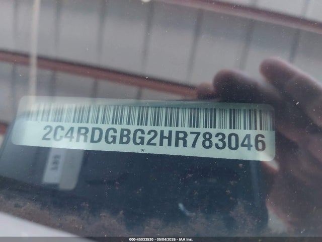 Aukcja sprzedaży 2017 Dodge Grand Caravan Se, vin: 2C4RDGBG2HR783046, numer aukcji: 45033530