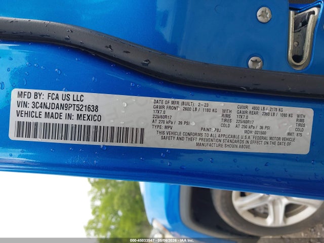 Jeep Compass Sport 4x4 2023 3C4NJDAN9PT521638 Image 9