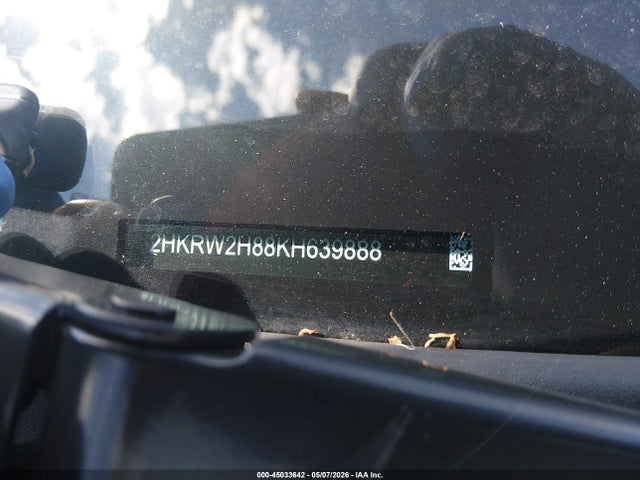 2HKRW2H88KH639888 Honda Cr-v Ex-l