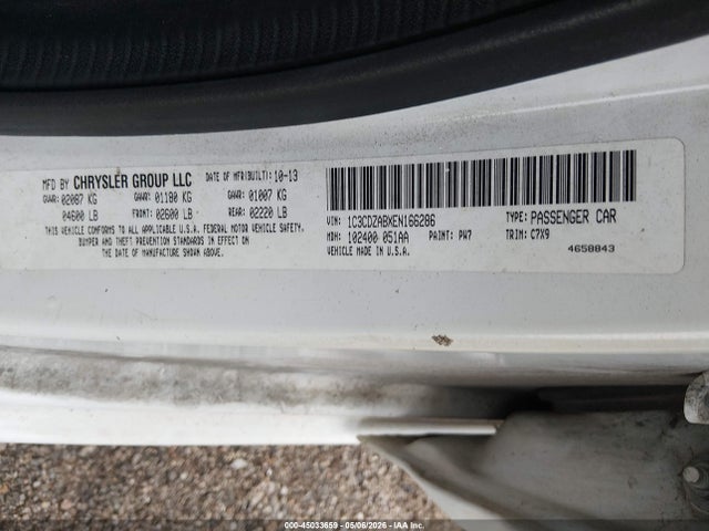 Dodge AVENGER SE 2014 1C3CDZABXEN166286 Image 9