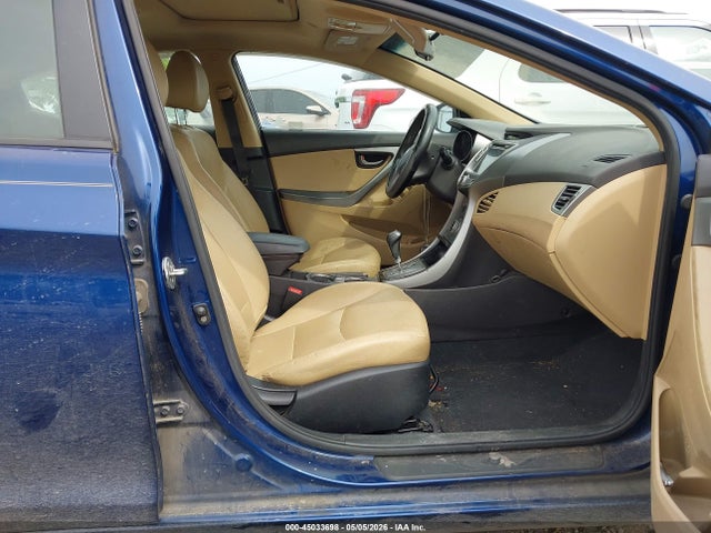 2013 Hyundai Elantra Limited მანქანა იყიდება აუქციონზე, vin: KMHDH4AE4DU662198, აუქციონის ნომერი: 45033698