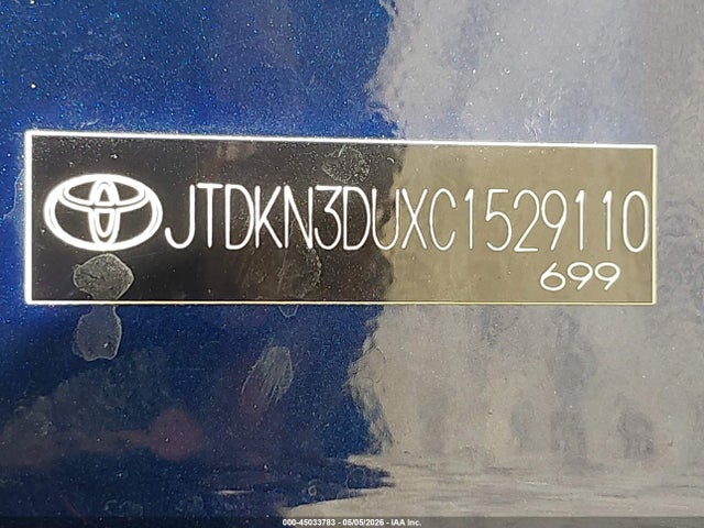 Продажа на аукционе авто 2012 Toyota Prius, vin: JTDKN3DUXC1529110, номер лота: 45033783