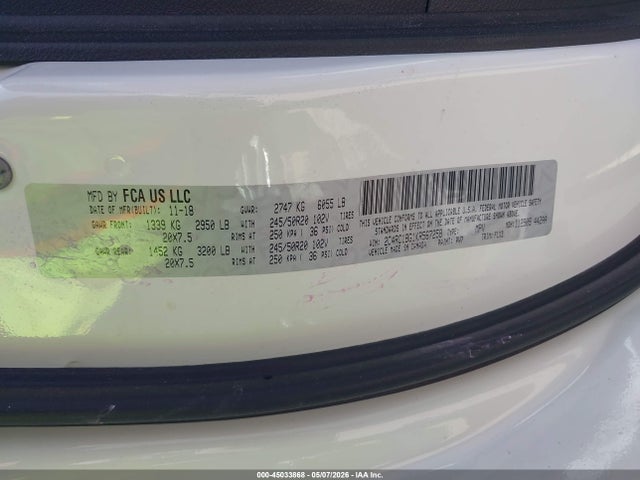 Chrysler Pacifica Touring L 2019 2C4RC1BG1KR567258 Image 9