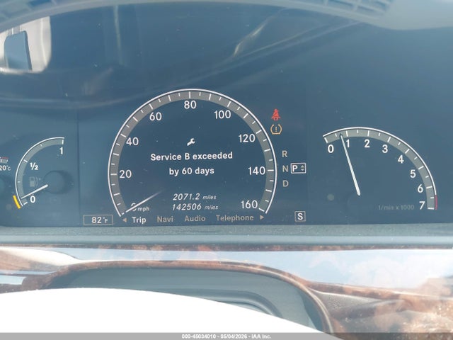 45034010 :رقم المزاد ، WDDNG86X27A118842 vin ، 2007 Mercedes-benz S 550 4matic مزاد بيع