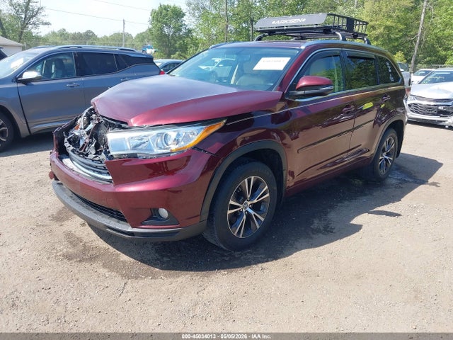 2016 Toyota Highlander Xle V6 მანქანა იყიდება აუქციონზე, vin: 5TDJKRFH3GS293383, აუქციონის ნომერი: 45034013