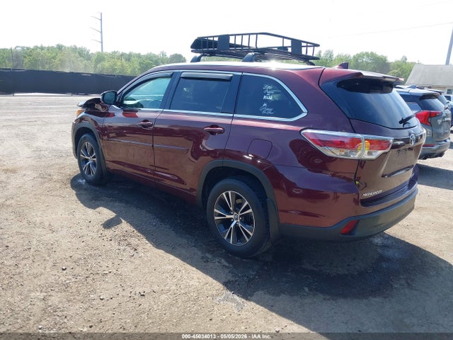 2016 Toyota Highlander Xle V6 მანქანა იყიდება აუქციონზე, vin: 5TDJKRFH3GS293383, აუქციონის ნომერი: 45034013