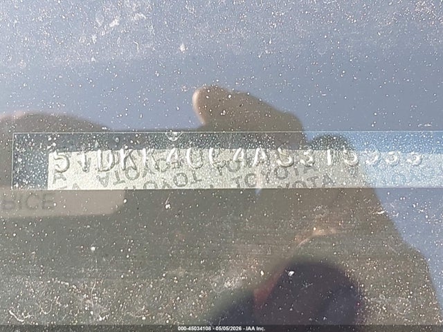 Продажа на аукционе авто 2010 Toyota Sienna Le, vin: 5TDKK4CC4AS315933, номер лота: 45034108