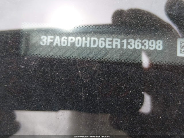 Aukcja sprzedaży 2014 Ford Fusion Se, vin: 3FA6P0HD6ER136398, numer aukcji: 45034280