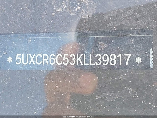 45034297 :رقم المزاد ، 5UXCR6C53KLL39817 vin ، 2019 Bmw X5 Xdrive40i مزاد بيع