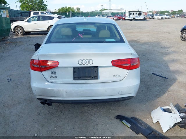 2013 Audi A4 2.0t Premium მანქანა იყიდება აუქციონზე, vin: WAUFFAFL4DN033637, აუქციონის ნომერი: 45034321