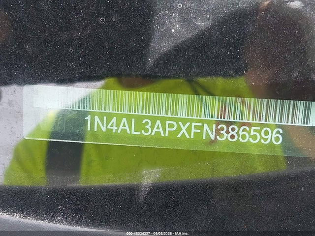 Aukcja sprzedaży 2015 Nissan Altima 2.5 S, vin: 1N4AL3APXFN386596, numer aukcji: 45034327