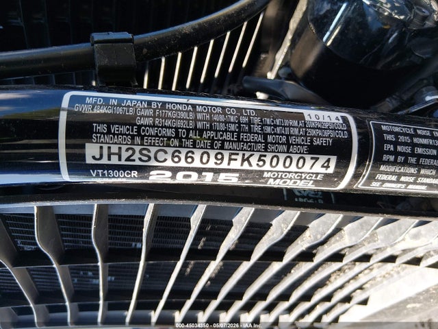 Honda Vt1300 Cr 2015 JH2SC6609FK500074 Image 10