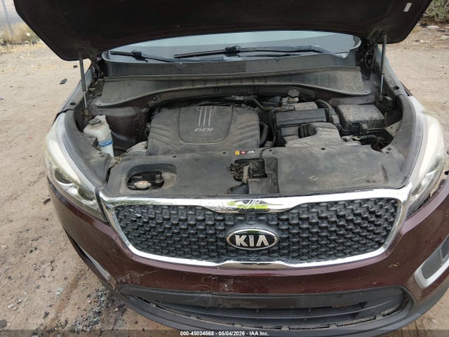 5XYPGDA59JG406382 KIA Sorento 3.3l Lx